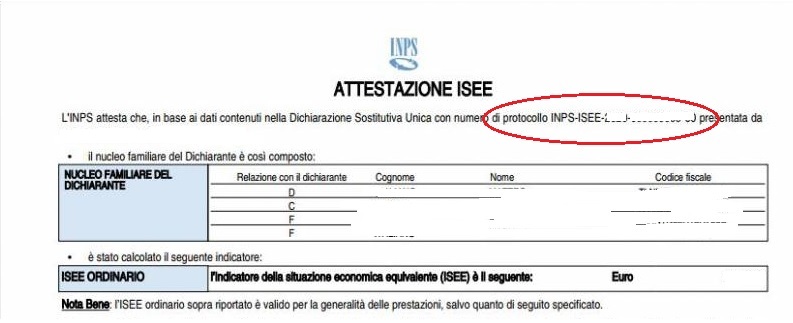 modello isee