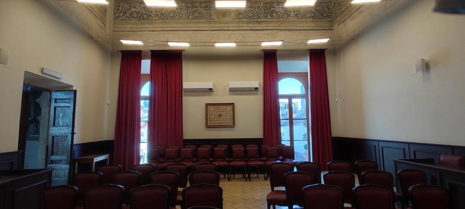 interno sala Grande - palazzo Chigi di Formello